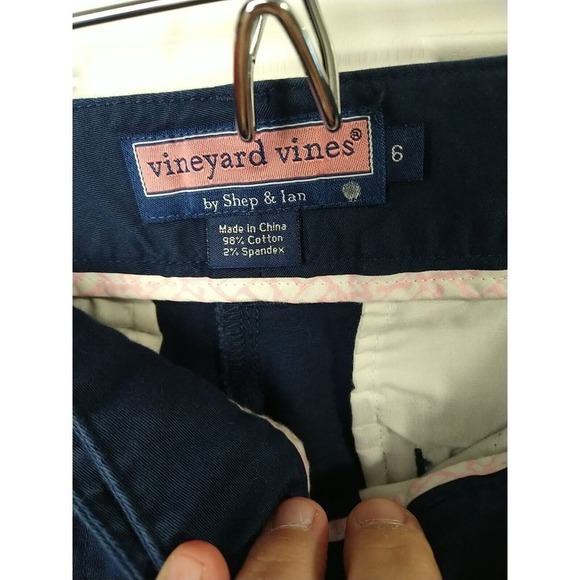 vineyard vines by shep ianblue Cropped Capri Flat Pocket Pants. Size 6 - Picture 9 of 11